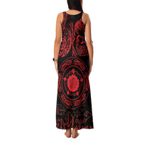 Viking Pride of Yorkshire Family Matching Tank Maxi Dress and Hawaiian Shirt Red Odin’s Ravens Nordic - Wonder Print Shop