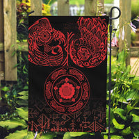Viking Pride of Yorkshire Garden Flag Red Odin’s Ravens Nordic - Wonder Print Shop