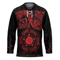 Viking Pride of Yorkshire Hockey Jersey Red Odin’s Ravens Nordic - Wonder Print Shop
