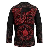 Viking Pride of Yorkshire Hockey Jersey Red Odin’s Ravens Nordic - Wonder Print Shop