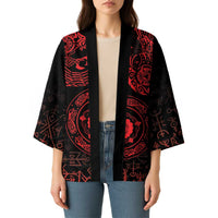 Viking Pride of Yorkshire Kimono Red Odin’s Ravens Nordic - Wonder Print Shop