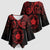 Viking Pride of Yorkshire Kimono Sleeve Blouse Red Odin’s Ravens Nordic - Wonder Print Shop