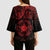 Viking Pride of Yorkshire Kimono Sleeve Blouse Red Odin’s Ravens Nordic - Wonder Print Shop