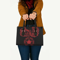 Viking Pride of Yorkshire Leather Bag Red Odin’s Ravens Nordic - Wonder Print Shop