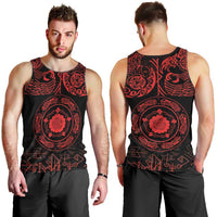 Viking Pride of Yorkshire Men Tank Top Red Odin’s Ravens Nordic - Wonder Print Shop