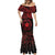 Viking Pride of Yorkshire Mermaid Dress Red Odin’s Ravens Nordic - Wonder Print Shop