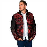 Viking Pride of Yorkshire Padded Jacket Red Odin’s Ravens Nordic - Wonder Print Shop