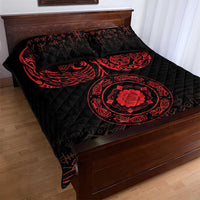 Viking Pride of Yorkshire Quilt Bed Set Red Odin’s Ravens Nordic - Wonder Print Shop