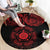 Viking Pride of Yorkshire Round Carpet Red Odin’s Ravens Nordic - Wonder Print Shop