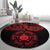 Viking Pride of Yorkshire Round Carpet Red Odin’s Ravens Nordic - Wonder Print Shop