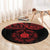Viking Pride of Yorkshire Round Carpet Red Odin’s Ravens Nordic - Wonder Print Shop