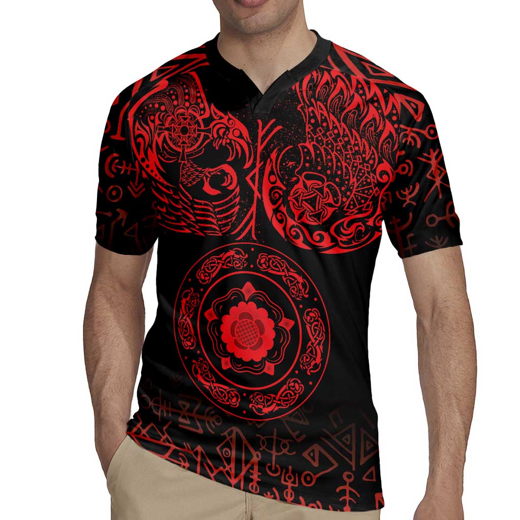 Viking Pride of Yorkshire Rugby Jersey Red Odin’s Ravens Nordic - Wonder Print Shop