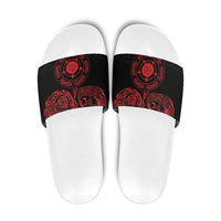 Viking Pride of Yorkshire Slide Sandals Red Odin’s Ravens Nordic - Wonder Print Shop