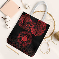 Viking Pride of Yorkshire Tote Bag Red Odin’s Ravens Nordic - Wonder Print Shop