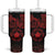 Viking Pride of Yorkshire Tumbler With Handle Red Odin’s Ravens Nordic - Wonder Print Shop