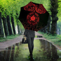 Viking Pride of Yorkshire Umbrella Red Odin’s Ravens Nordic - Wonder Print Shop