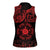 Viking Pride of Yorkshire Women Sleeveless Polo Shirt Red Odin’s Ravens Nordic - Wonder Print Shop