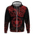 Viking Pride of Yorkshire Zip Hoodie Red Odin’s Ravens Nordic - Wonder Print Shop