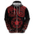 Viking Pride of Yorkshire Zip Hoodie Red Odin’s Ravens Nordic - Wonder Print Shop