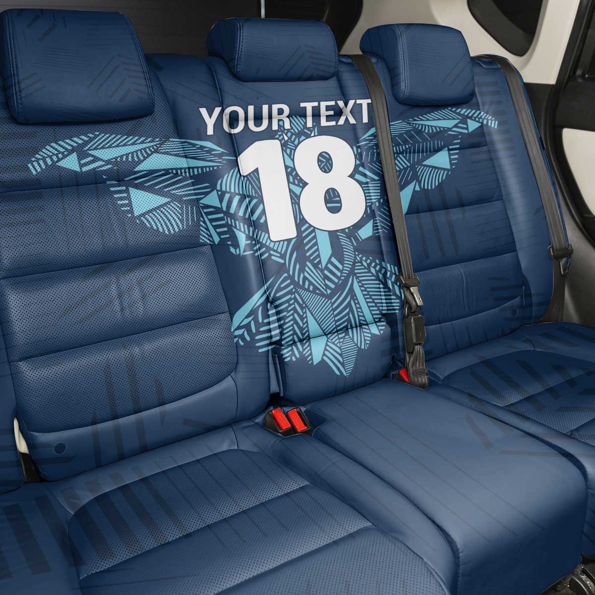 Custom Derbyshire Cricket Spirit Back Car Seat Cover Derbyshire Falcons Sporty Style - Wonder Print Shop