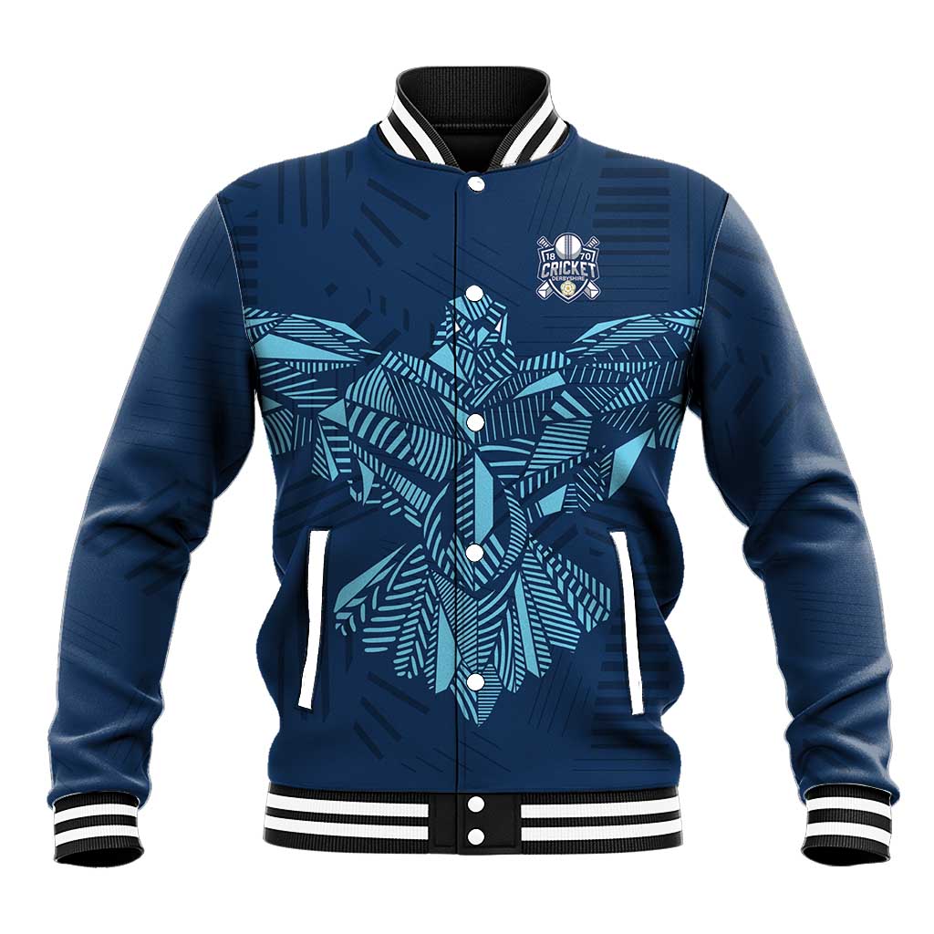 Custom Derbyshire Cricket Spirit Baseball Jacket Derbyshire Falcons Sporty Style - Wonder Print Shop