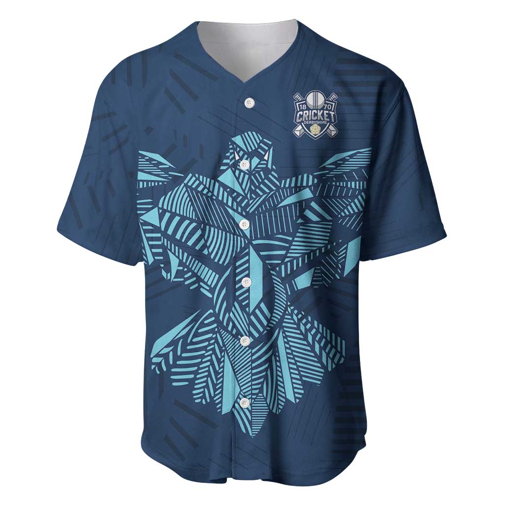 Custom Derbyshire Cricket Spirit Baseball Jersey Derbyshire Falcons Sporty Style - Wonder Print Shop