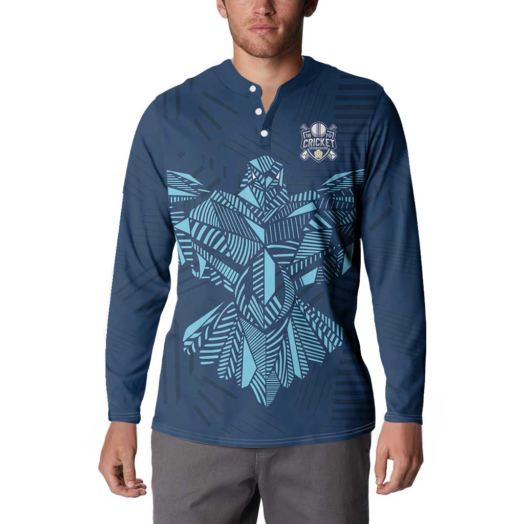 Custom Derbyshire Cricket Spirit Button Sweatshirt Derbyshire Falcons Sporty Style - Wonder Print Shop