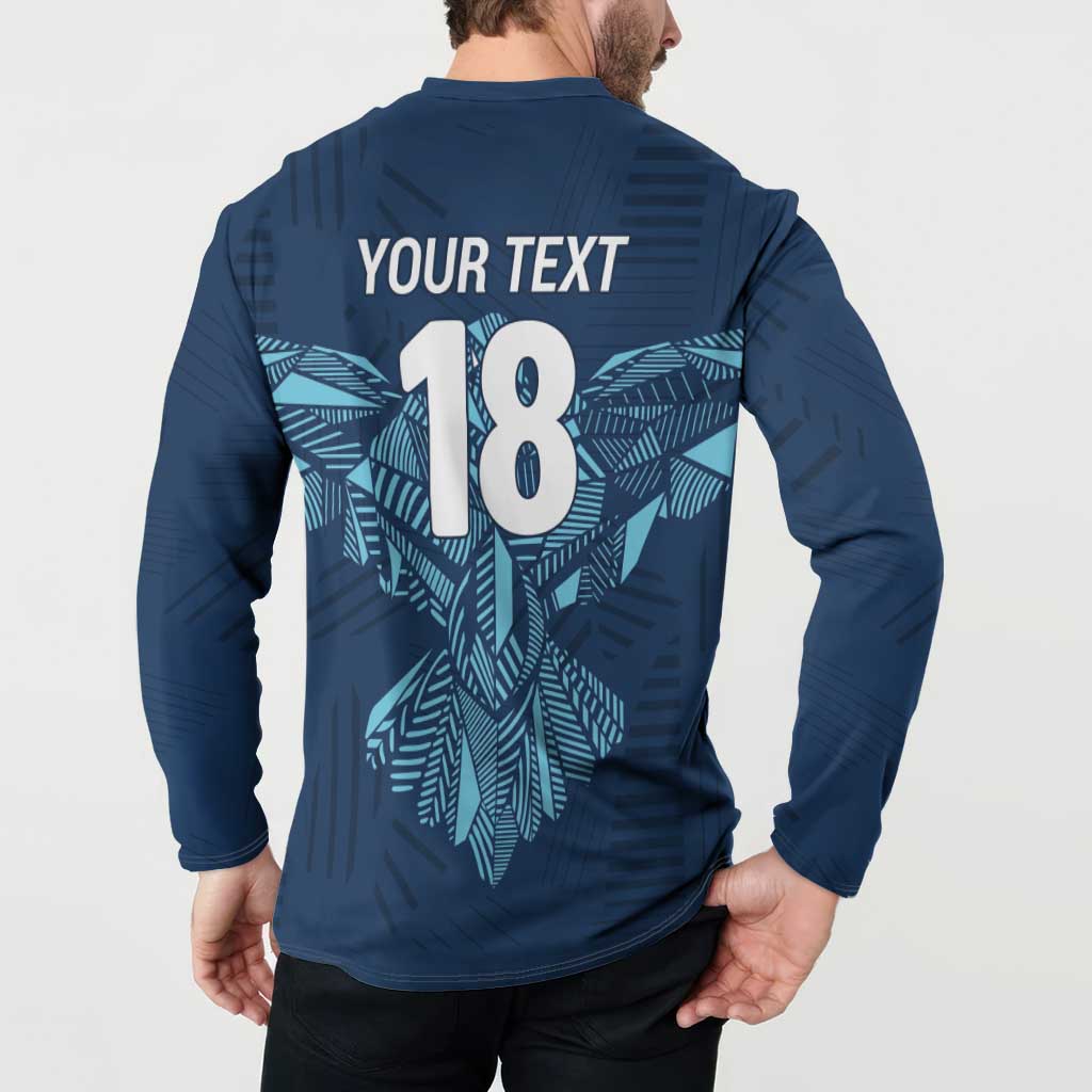 Custom Derbyshire Cricket Spirit Button Sweatshirt Derbyshire Falcons Sporty Style - Wonder Print Shop