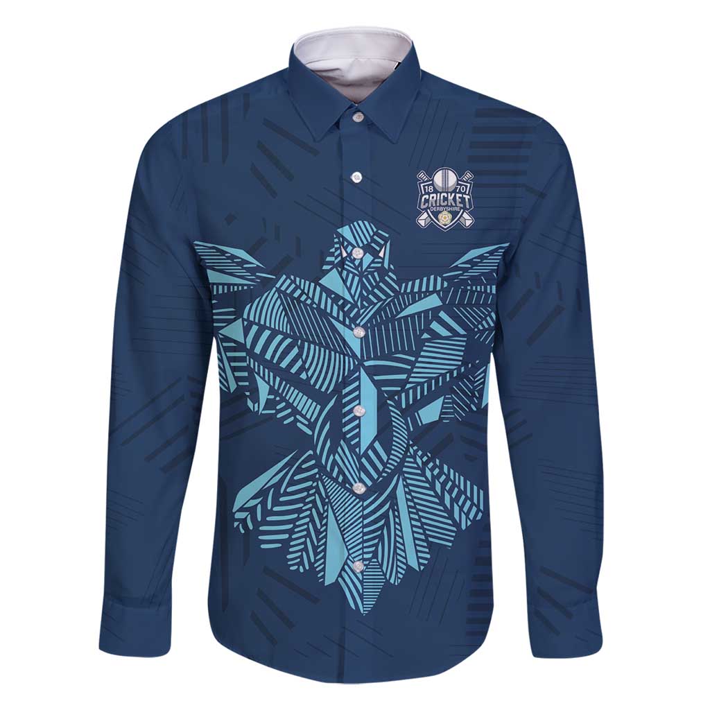 Custom Derbyshire Cricket Spirit Family Matching Long Sleeve Bodycon Dress and Hawaiian Shirt Derbyshire Falcons Sporty Style - Wonder Print Shop