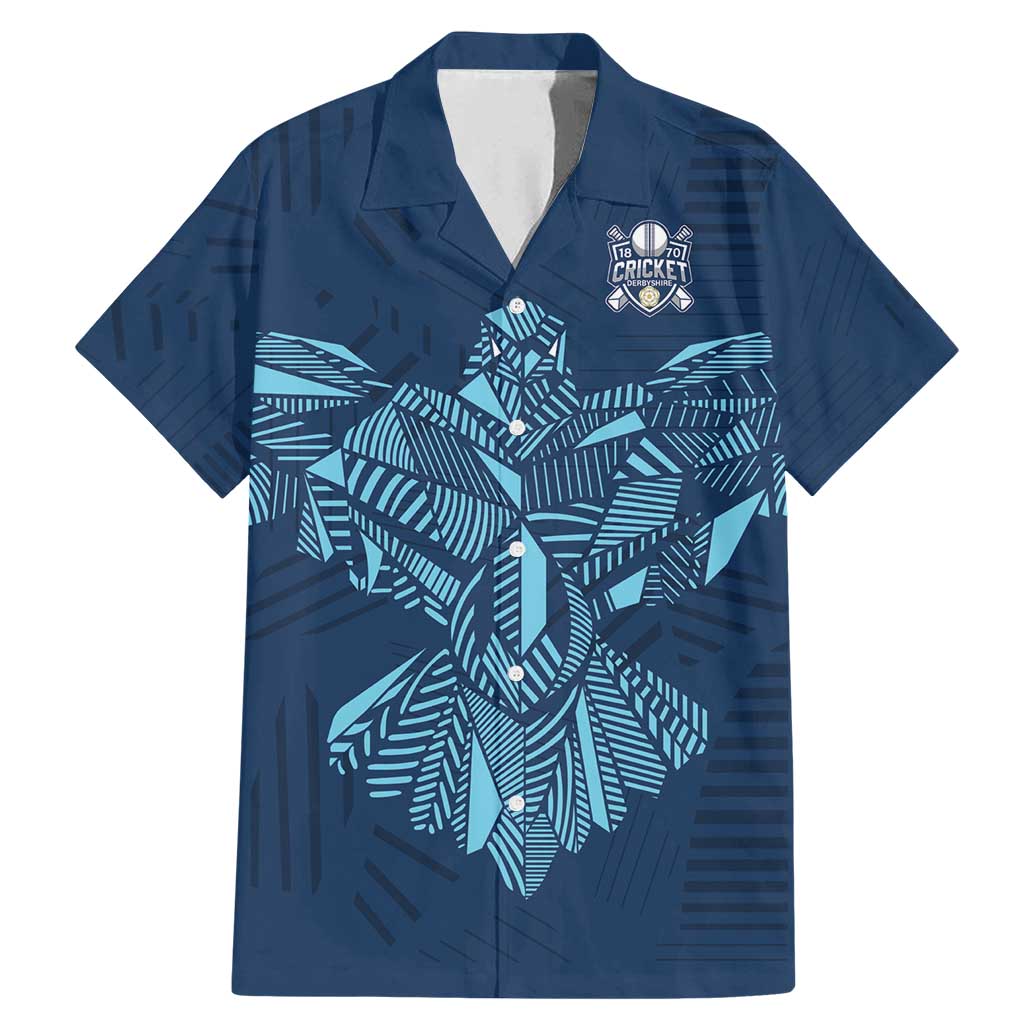 Custom Derbyshire Cricket Spirit Family Matching Mermaid Dress and Hawaiian Shirt Derbyshire Falcons Sporty Style - Wonder Print Shop