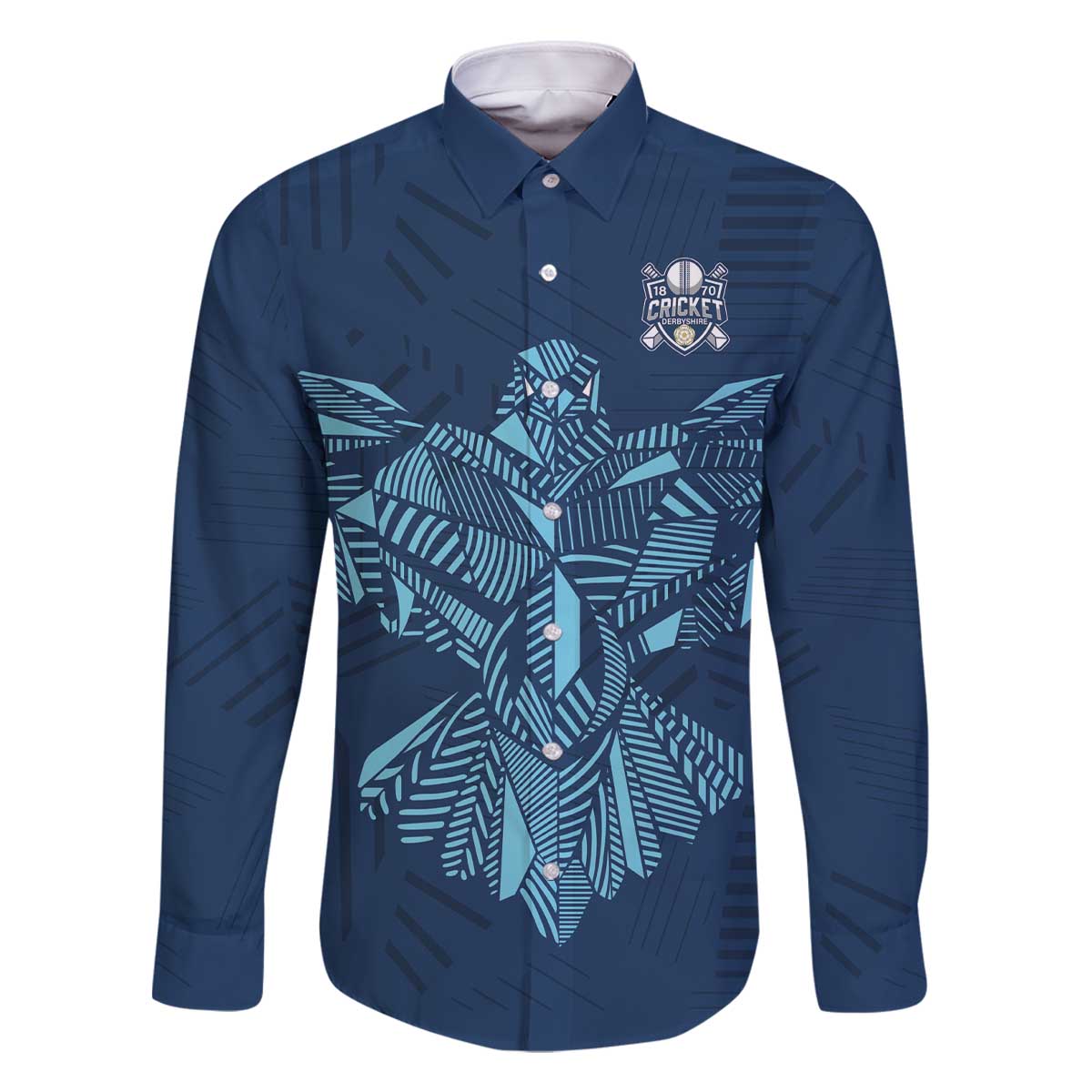 Custom Derbyshire Cricket Spirit Family Matching Off The Shoulder Long Sleeve Dress and Hawaiian Shirt Derbyshire Falcons Sporty Style - Wonder Print Shop