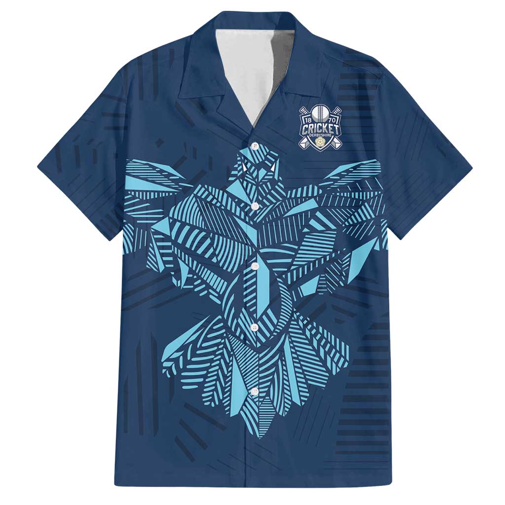 Custom Derbyshire Cricket Spirit Family Matching Off Shoulder Maxi Dress and Hawaiian Shirt Derbyshire Falcons Sporty Style - Wonder Print Shop