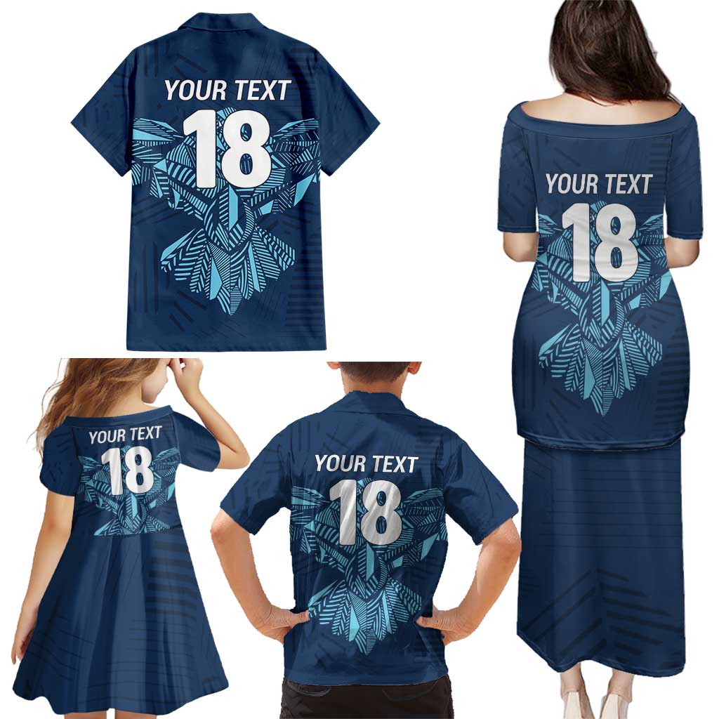 Custom Derbyshire Cricket Spirit Family Matching Puletasi and Hawaiian Shirt Derbyshire Falcons Sporty Style - Wonder Print Shop