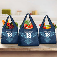 Custom Derbyshire Cricket Spirit Grocery Bag Derbyshire Falcons Sporty Style - Wonder Print Shop
