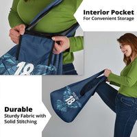 Custom Derbyshire Cricket Spirit Grocery Bag Derbyshire Falcons Sporty Style - Wonder Print Shop