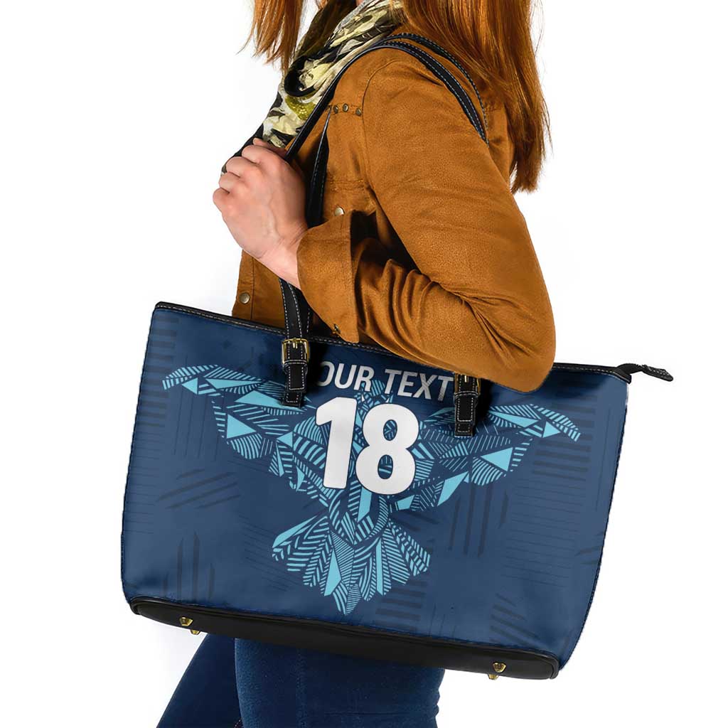 Custom Derbyshire Cricket Spirit Leather Tote Bag Derbyshire Falcons Sporty Style - Wonder Print Shop