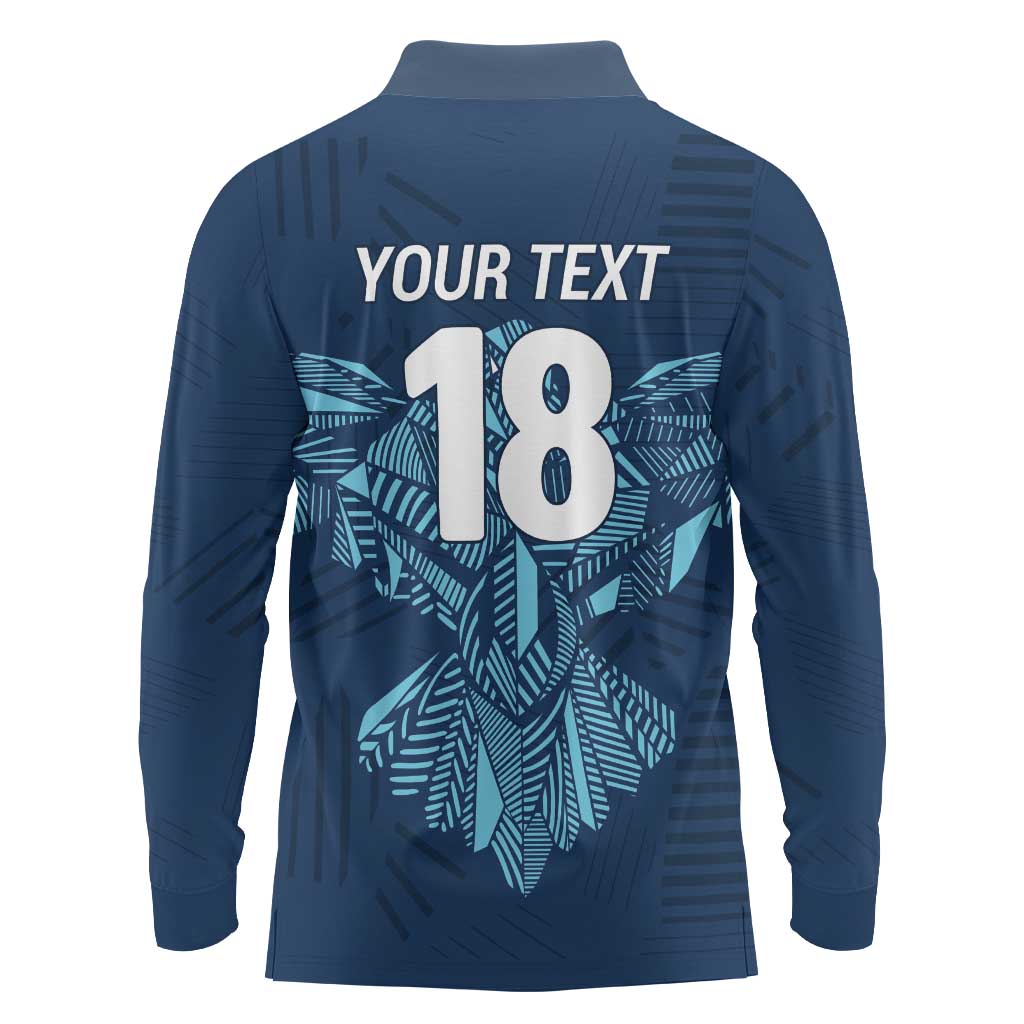 Custom Derbyshire Cricket Spirit Long Sleeve Polo Shirt Derbyshire Falcons Sporty Style - Wonder Print Shop