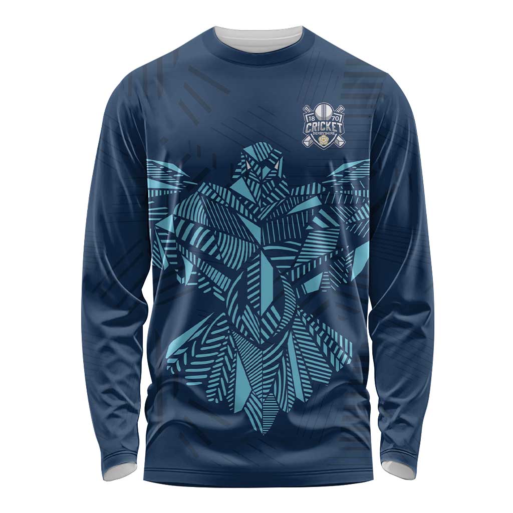 Custom Derbyshire Cricket Spirit Long Sleeve Shirt Derbyshire Falcons Sporty Style - Wonder Print Shop