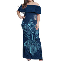 Custom Derbyshire Cricket Spirit Off Shoulder Maxi Dress Derbyshire Falcons Sporty Style - Wonder Print Shop