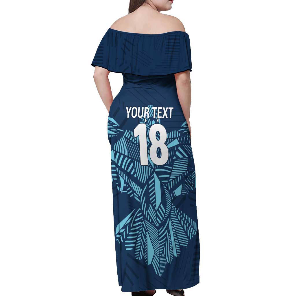 Custom Derbyshire Cricket Spirit Off Shoulder Maxi Dress Derbyshire Falcons Sporty Style - Wonder Print Shop