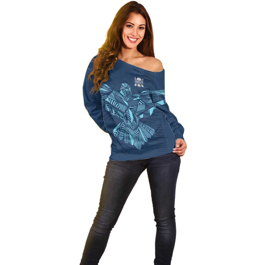 Custom Derbyshire Cricket Spirit Off Shoulder Sweater Derbyshire Falcons Sporty Style - Wonder Print Shop