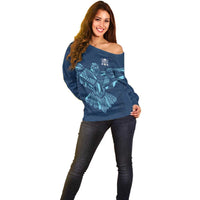 Custom Derbyshire Cricket Spirit Off Shoulder Sweater Derbyshire Falcons Sporty Style - Wonder Print Shop