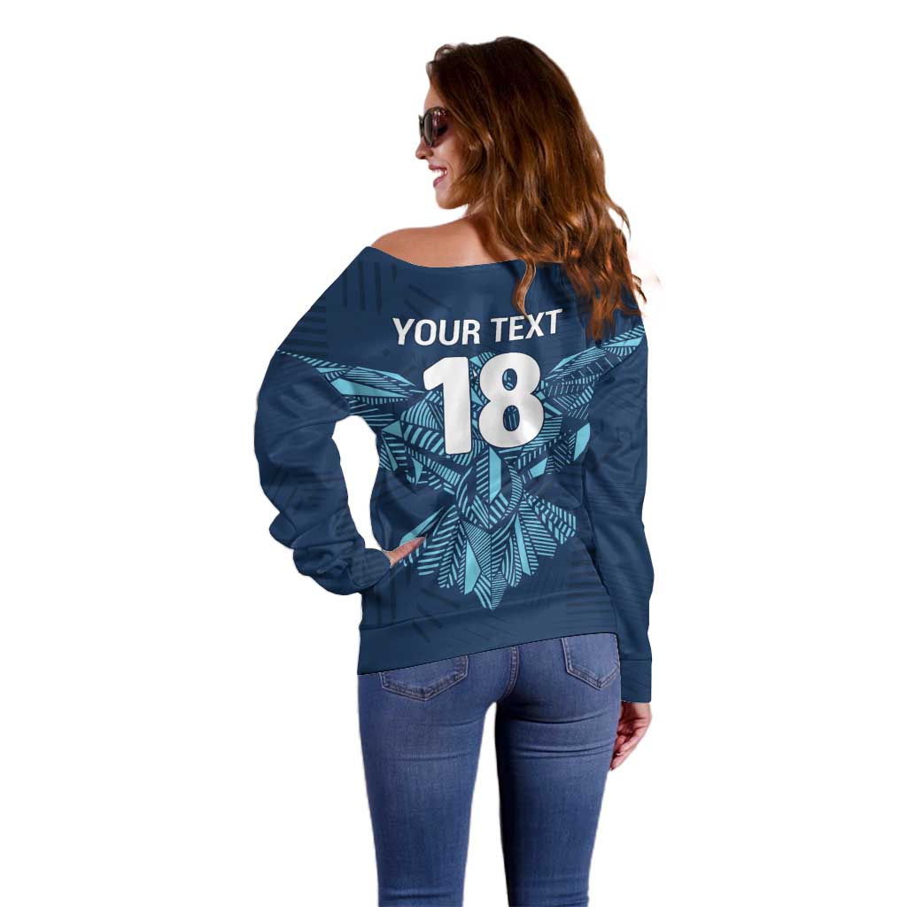 Custom Derbyshire Cricket Spirit Off Shoulder Sweater Derbyshire Falcons Sporty Style - Wonder Print Shop
