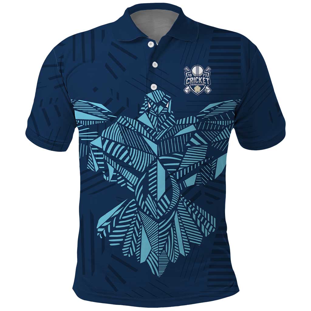 Custom Derbyshire Cricket Spirit Polo Shirt Derbyshire Falcons Sporty Style - Wonder Print Shop