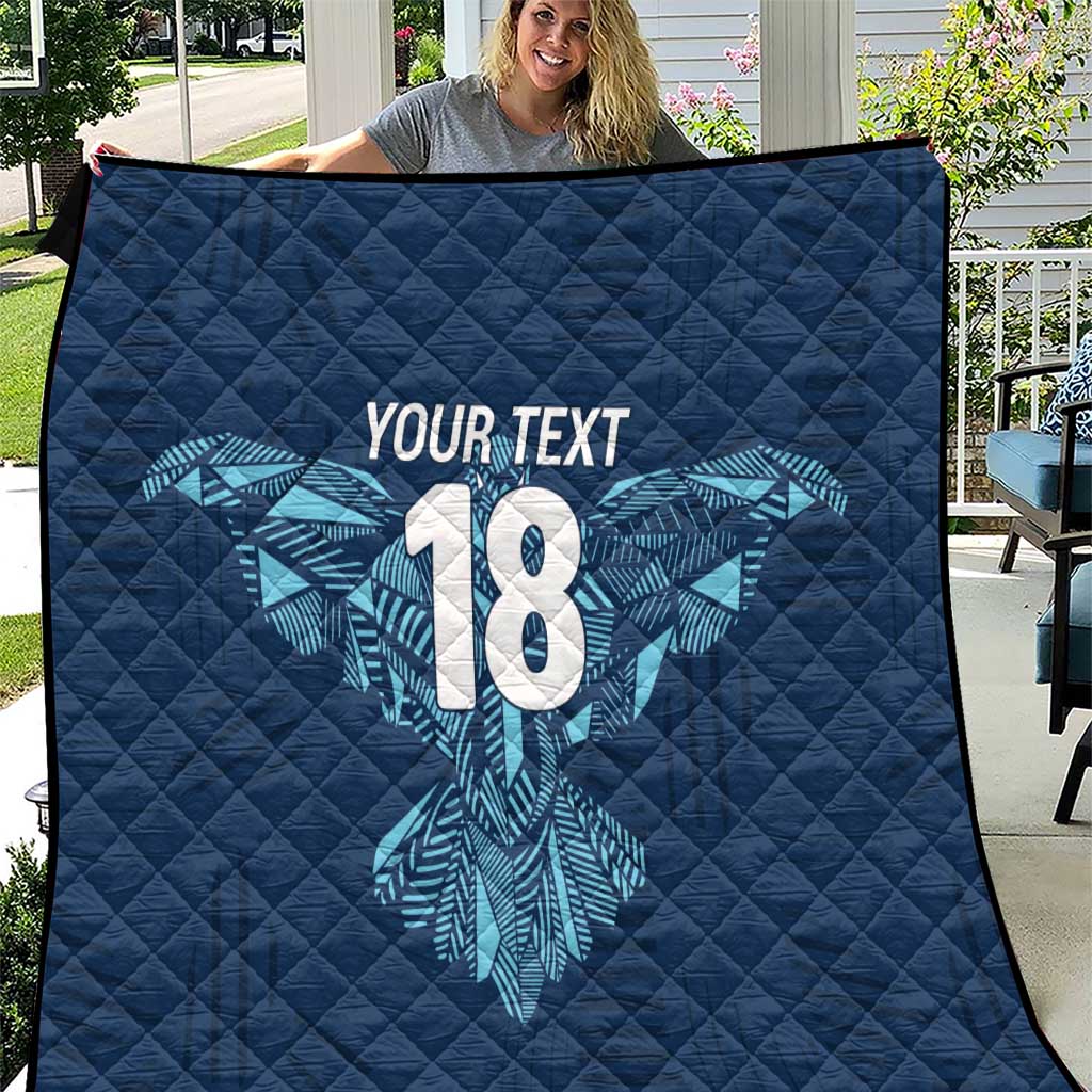 Custom Derbyshire Cricket Spirit Quilt Derbyshire Falcons Sporty Style - Wonder Print Shop