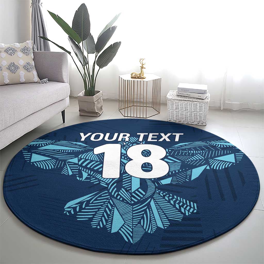 Custom Derbyshire Cricket Spirit Round Carpet Derbyshire Falcons Sporty Style - Wonder Print Shop
