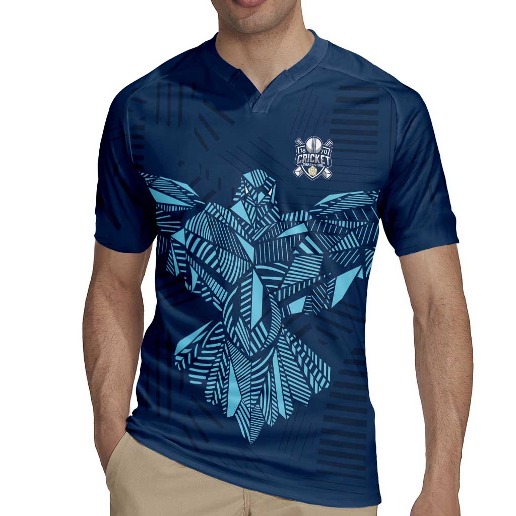 Custom Derbyshire Cricket Spirit Rugby Jersey Derbyshire Falcons Sporty Style - Wonder Print Shop