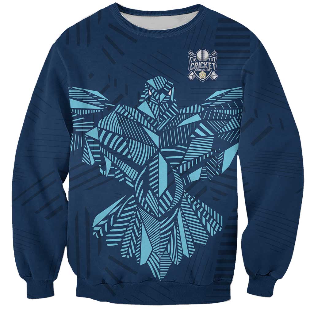 Custom Derbyshire Cricket Spirit Sweatshirt Derbyshire Falcons Sporty Style - Wonder Print Shop