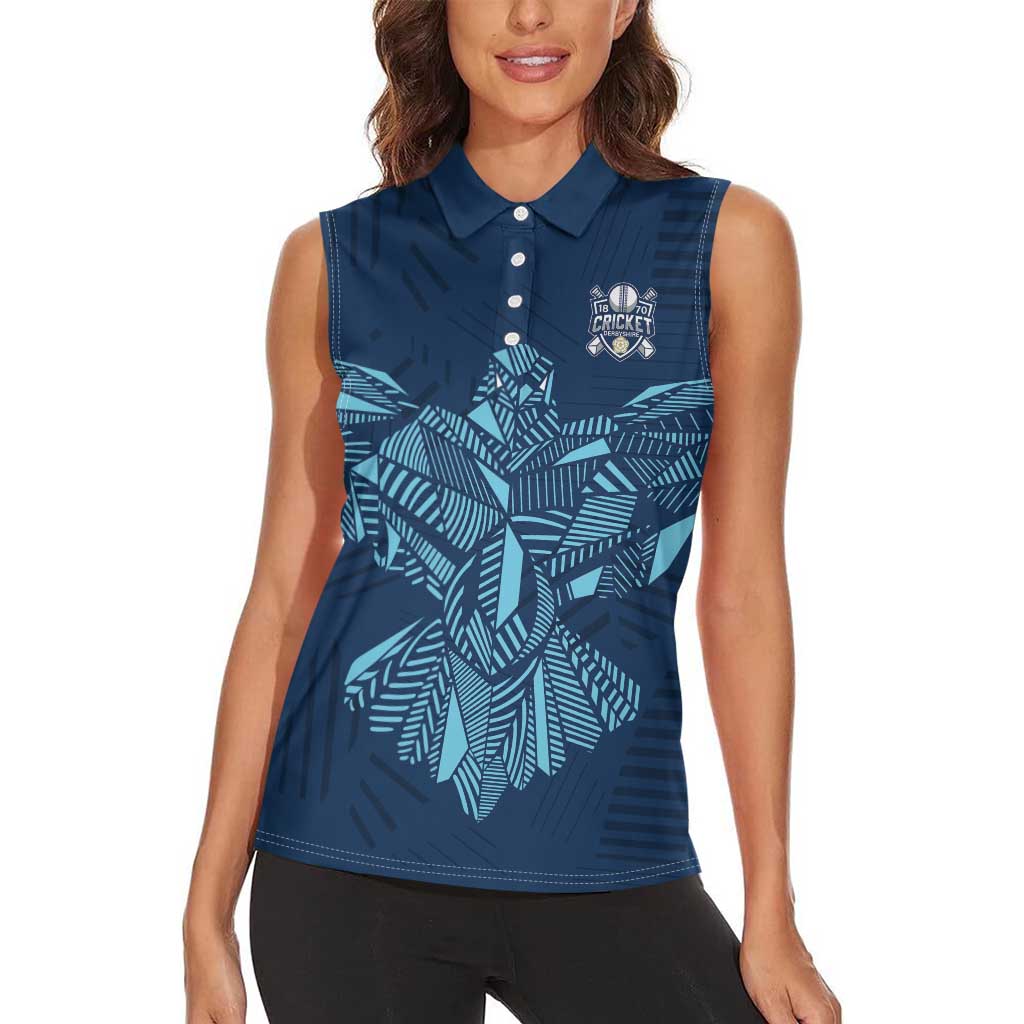 Custom Derbyshire Cricket Spirit Women Sleeveless Polo Shirt Derbyshire Falcons Sporty Style - Wonder Print Shop