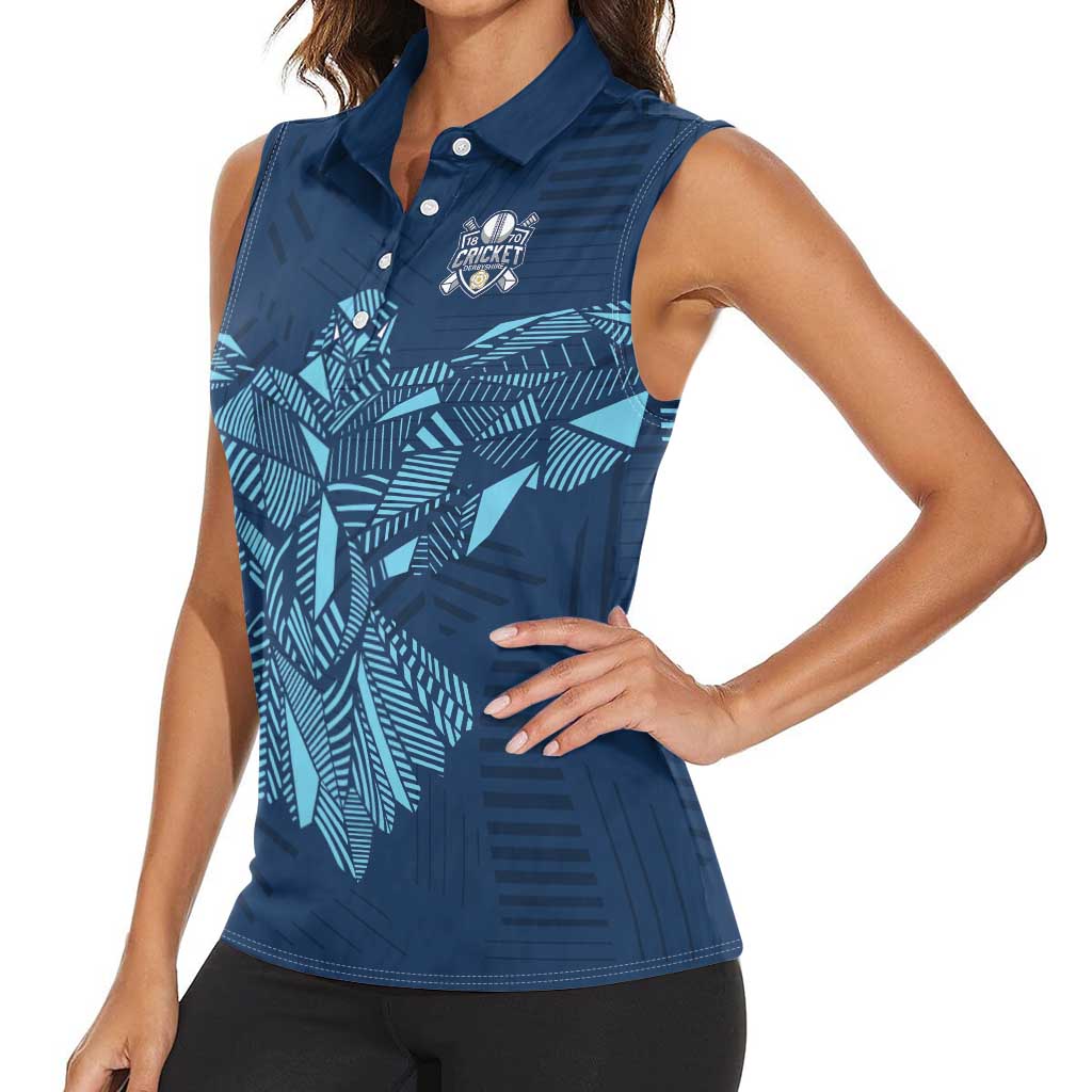 Custom Derbyshire Cricket Spirit Women Sleeveless Polo Shirt Derbyshire Falcons Sporty Style - Wonder Print Shop